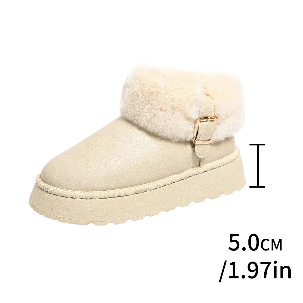 Furry Furry Women Shoes 2024 Newest Design Women's Boots Winter Plush Warm Snow Boots Non-slip Thick Bottom Ladies Cotton Boot