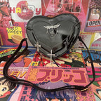 Y2K Subculture Women Cross Heart Shaped Punk Gothic Crossbody Shoulder Bag