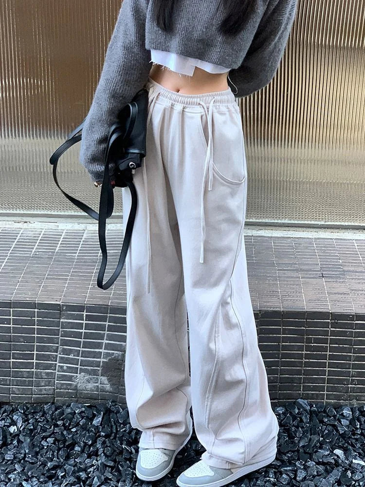Gray Jogging Sweatpants Women Harajuku Oversize Sports Kpop Pant Main image