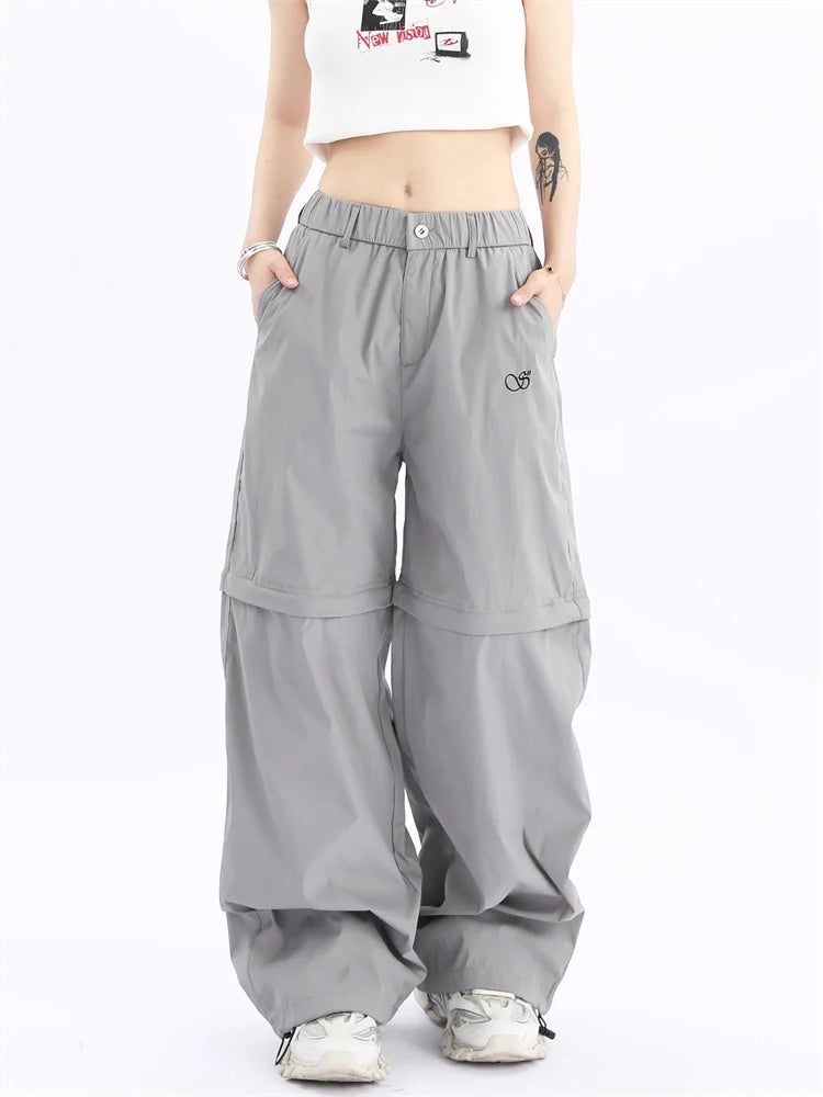 Cyber Y2K Detachable Track Harajuku Egirl Edgy Style Cargo Oversize Sweatpant Main image