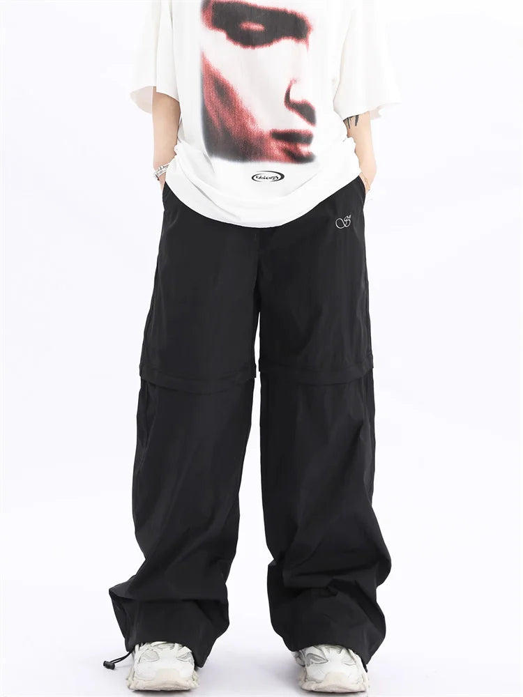 Cyber Y2K Detachable Track Harajuku Egirl Edgy Style Cargo Oversize Sweatpant