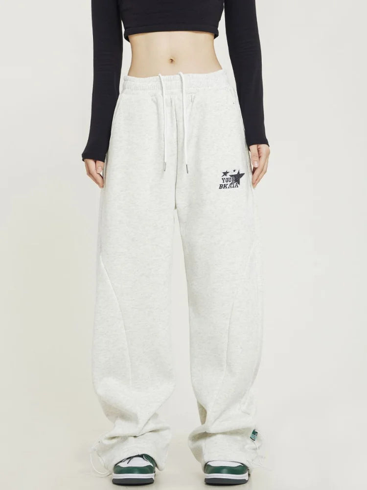 Harajuku Basic Star Sports Oversized Korean Fashion Wide Leg Pant