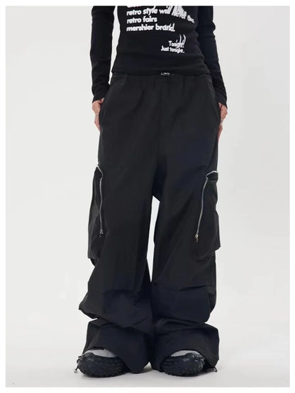 Hip Hop Baggy Cargo Y2K Streetwear Oversize Wide Leg Techwear Korean Pant