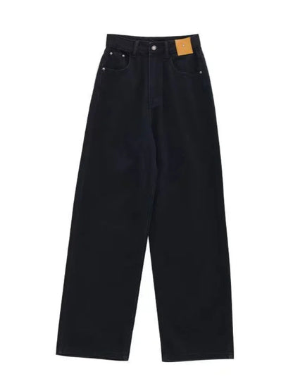 Black Baggy Oversize Y2K Sweatpants Harajuku Korean Wide Leg Denim Pant