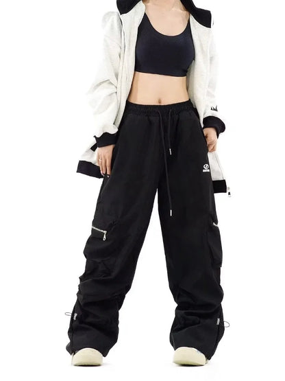 Gorpcore Cargo Parachute Women Y2K Techwear Oversize Wide Leg Pant