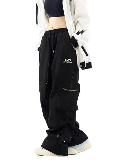 Gorpcore Cargo Parachute Women Y2K Techwear Oversize Wide Leg Pant