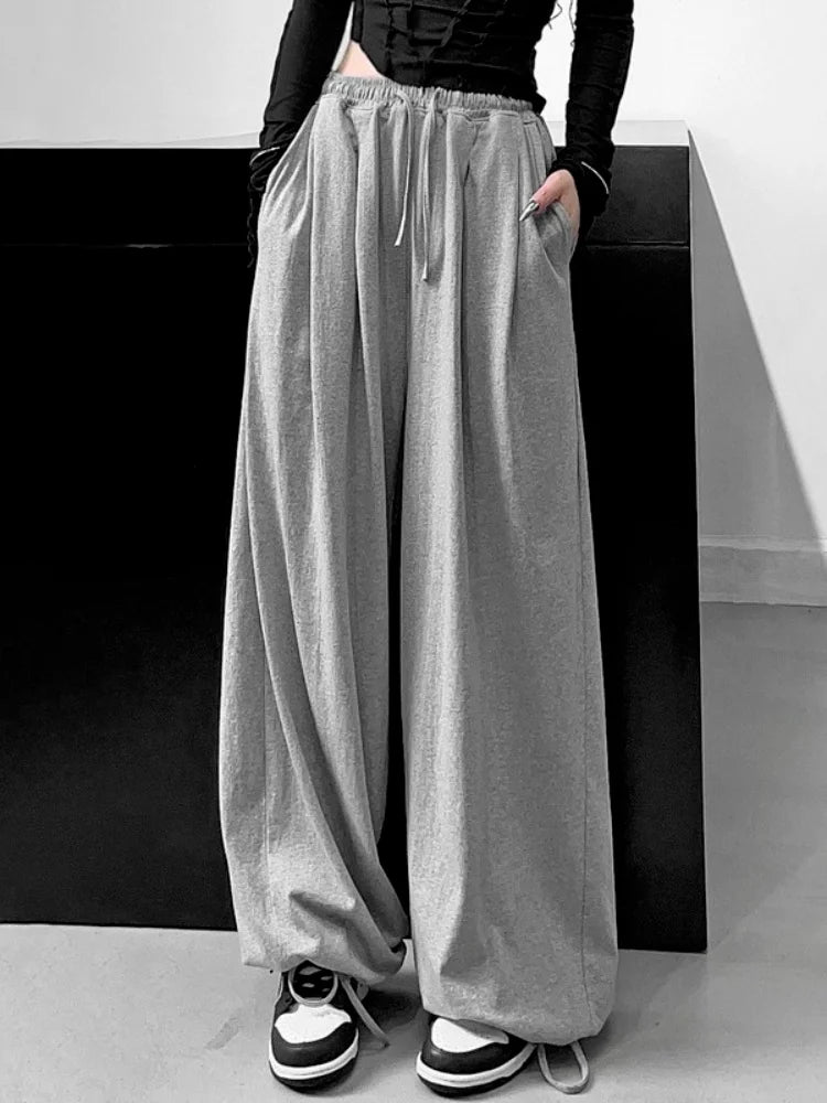 Gray Joggers Sweatpants Women Korean Fashion Oversize Loose Pant Main image