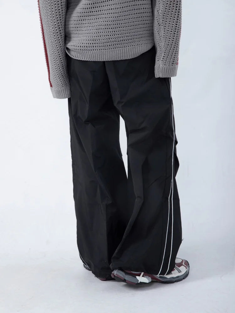 Techwear Black Baggy Sweatpants Vintage Streetwear Oversized Jogging Pant
