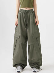Gorpcore Green Oversize Japanese Beige Harajuku Baggy Pant