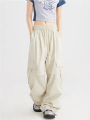 Gorpcore Green Oversize Japanese Beige Harajuku Baggy Pant