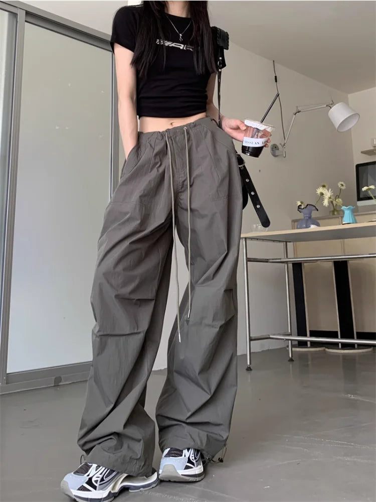 Y2K Vintage Cargo American Retro Baggy Sweatpants Oversized Kpop Hippie Pant Main image