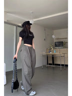 Y2K Vintage Cargo American Retro Baggy Sweatpants Oversized Kpop Hippie Pant