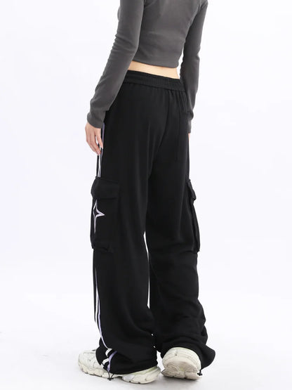 Vintage Star Oversize Black Side Stripe Jogging Pant