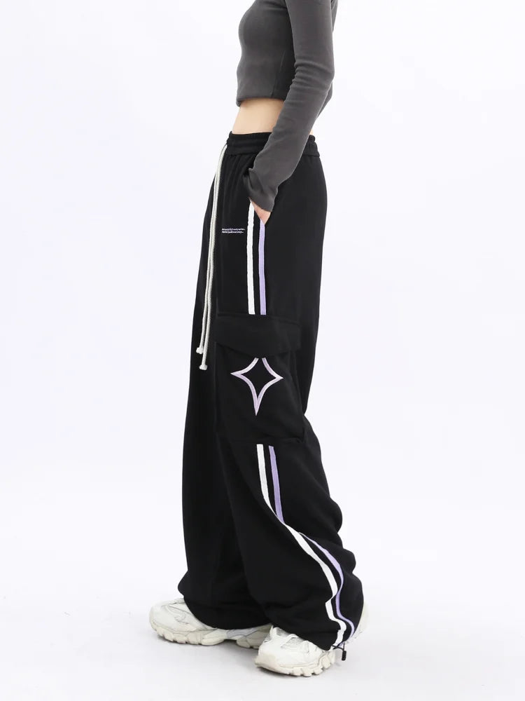 Vintage Star Oversize Black Side Stripe Jogging Pant