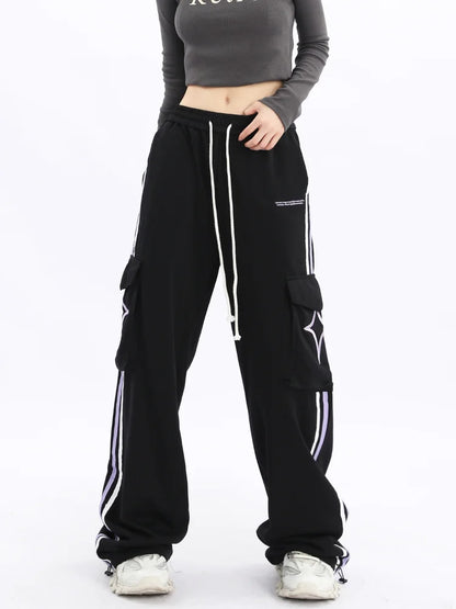 Vintage Star Oversize Black Side Stripe Jogging Pant