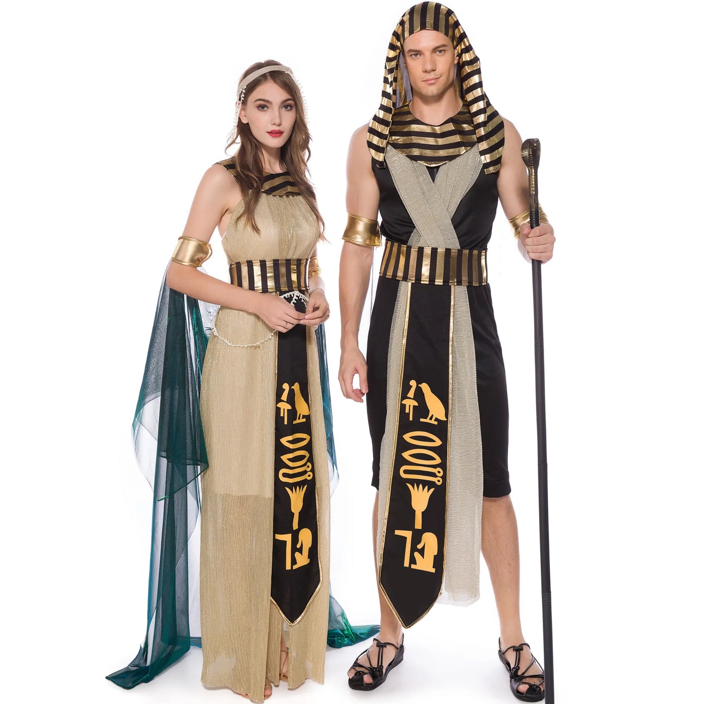 Halloween Pharaoh Cleopatra Egyptian Queen Myth Goddess Couples Costume