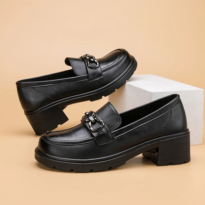 Patent Leather British Tassel Bowknot Casual Comfortable Flats Loafers Secondary image