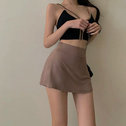 High Waist Sexy Skinny Bag Hip Short Slit Slim Fit Vintage Skirt