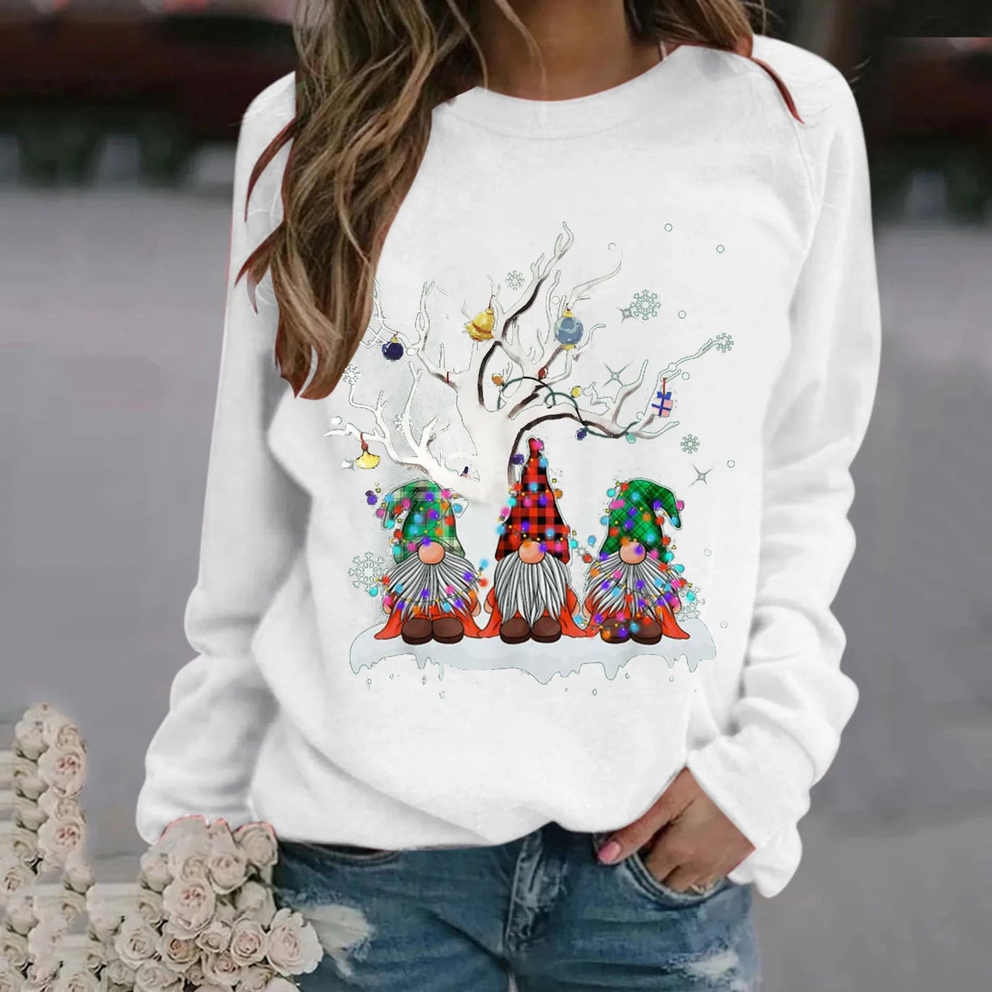 Oversize Workout Ugly Xmas Long Sleeve Christmas Hoodie