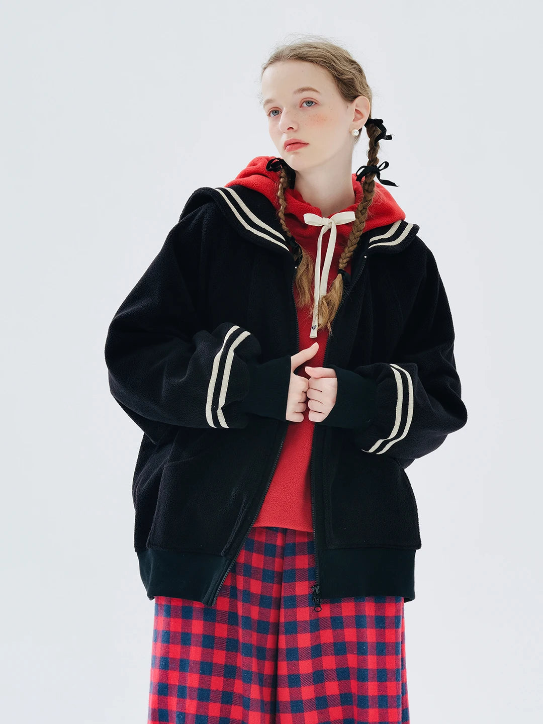 Original Autumn Winter Long Black Thick Coat Main image