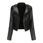 Short Lapel Casual Chic Brown Slim Vintage Windbreaker Jacket