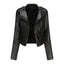 Short Lapel Casual Chic Brown Slim Vintage Windbreaker Jacket