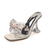 Trendy  Big Size Clear High Heel Modern Slippers  Transparent High Heel