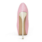 Elegant Party Wedding  Shallow Peep Toe Super High High Heel