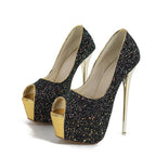 Peep Toe Extreme High Heel Nightclub High Heel High Heel