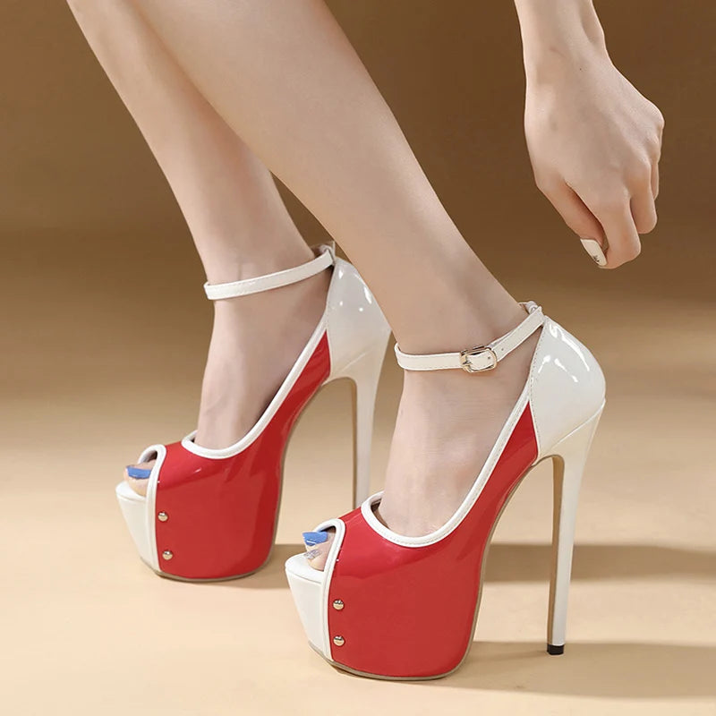 Glamorous  Peep Toe Party Club Ultra High Heel High Heel High Heel Secondary image