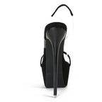 Trendy   Snake Print Back Strap Platform Open Toe High Heel