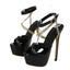 Glamorous  Summer Super High Heel Platform Open Toe Party High Heel