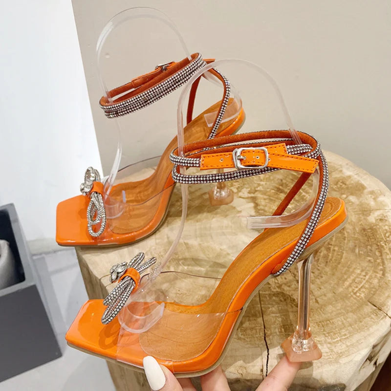 Elegant  Summer Party Wedding Crystal Rhinestone High Heel High Heel Secondary image