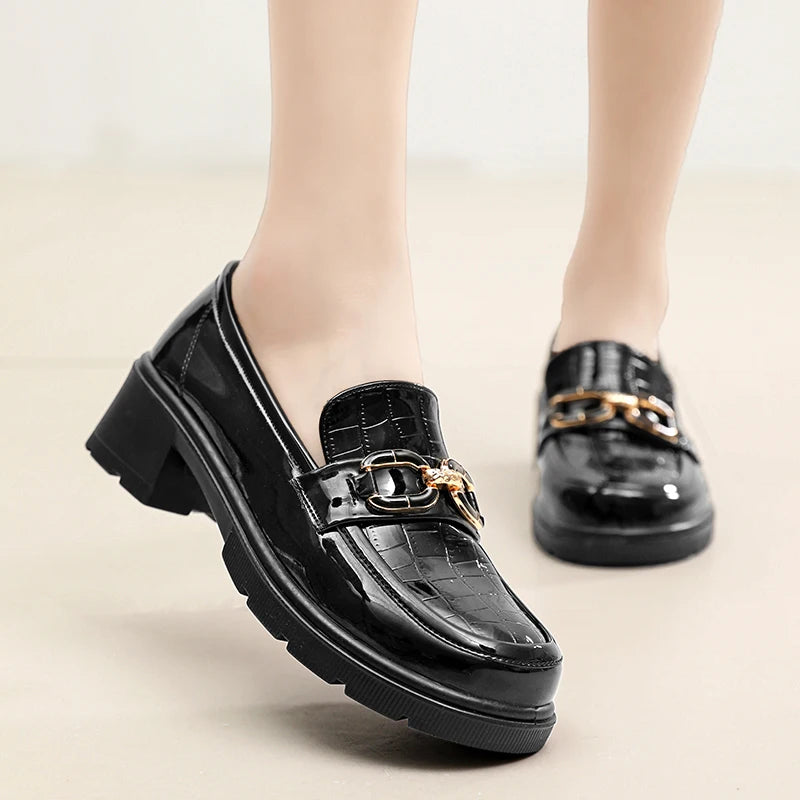 Plus Size British Style Platform Light Casual Designer Office Flats Loafers Main image