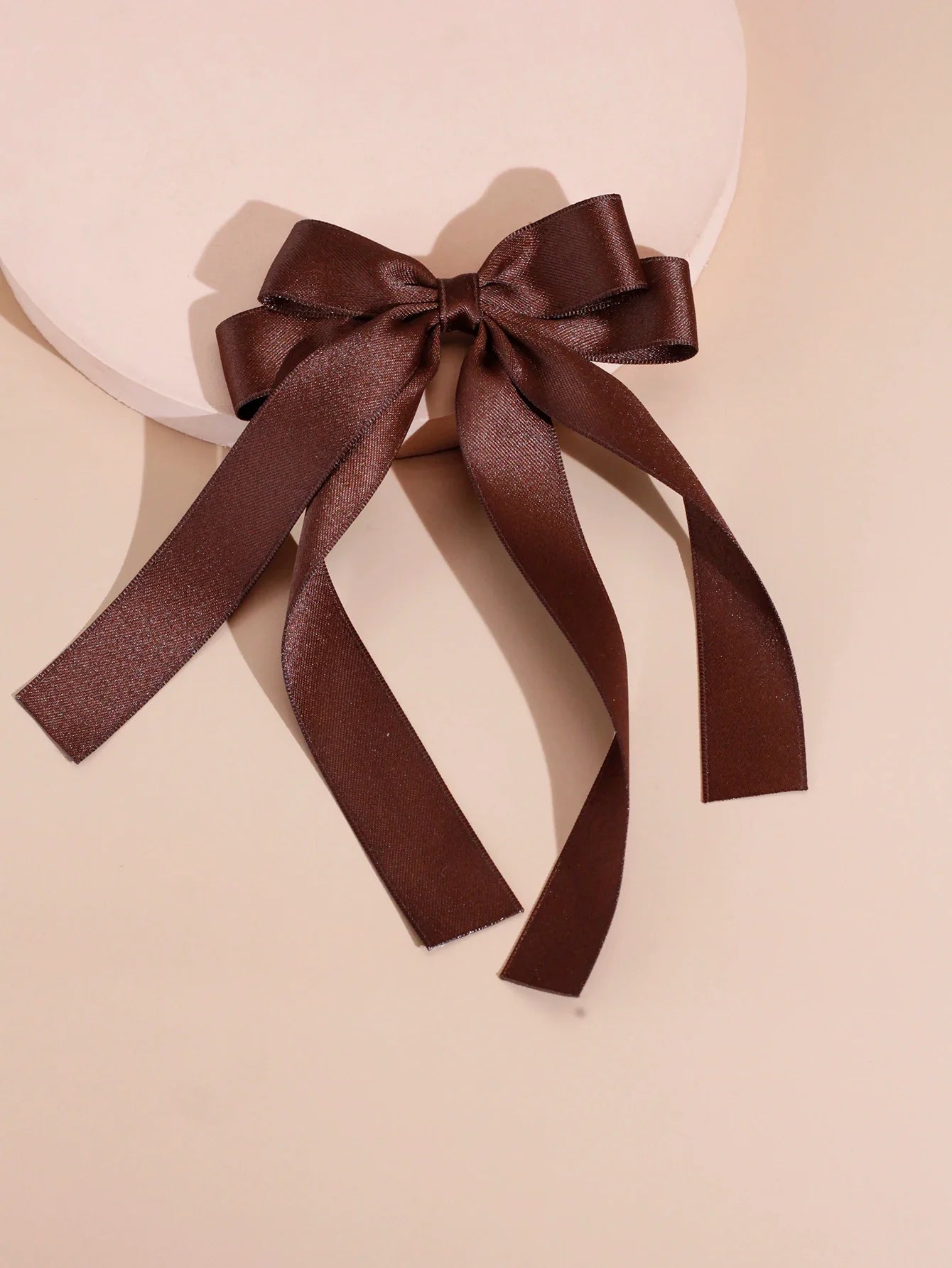 Black and White Bow Top Clip Christmas Hair Accessory