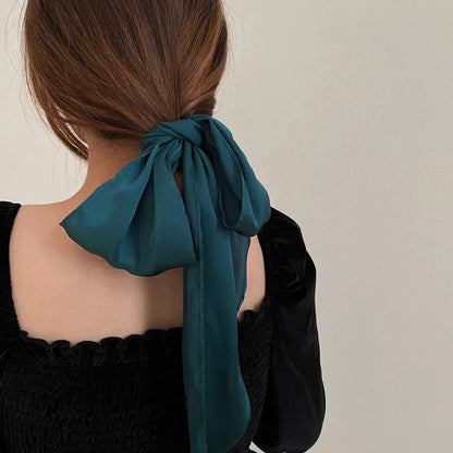 Silk Fashion Headband Neck Scarf Christmas Hair Accessory