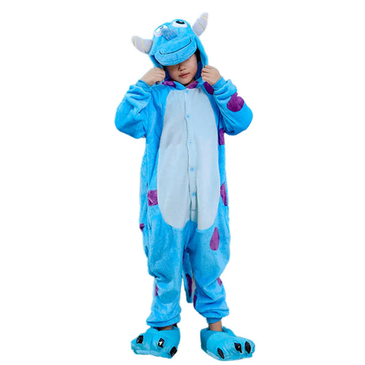 Mike Sullivan Monster Kigurumi Pajamas Kid Costumes