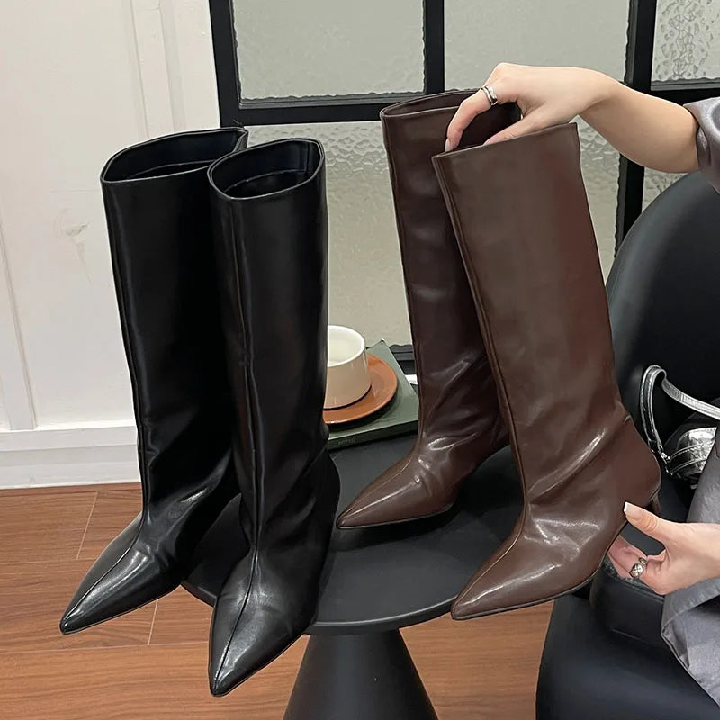 Elegant Fashionable Chic Stylish Comfortable Casual Knee High Boots Secondary image