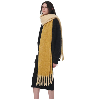 Autumn Winter Warm Cashmere Scarf - Two Color Stitching Long Muffler