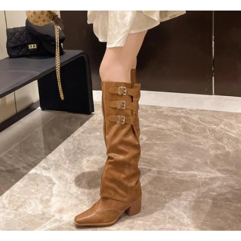 Elegant Fashionable Chic Stylish Trendy Comfortable Pointed Toe Knee High Boots