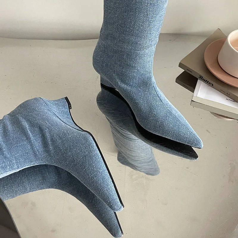 Elegant Stylish Stretchy Casual Comfortable Knee High Boots Secondary image