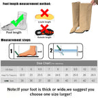 New Fashion Pointed Toe Ladies Modern Long Booties Denim Women Knee High Boots With Heels Pumps Shoes Female Slip On Footwear