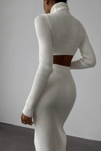 DressBetty - Autumn Winter Y2K Slim  Knitted Set Skirt