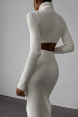 DressBetty - Autumn Winter Y2K Slim  Knitted Set Skirt