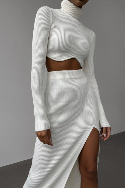 DressBetty - Autumn Winter Y2K Slim Sexy Knitted Set Skirt