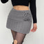 DressBetty -  Knitted Low Waist Preppy Style Skirt