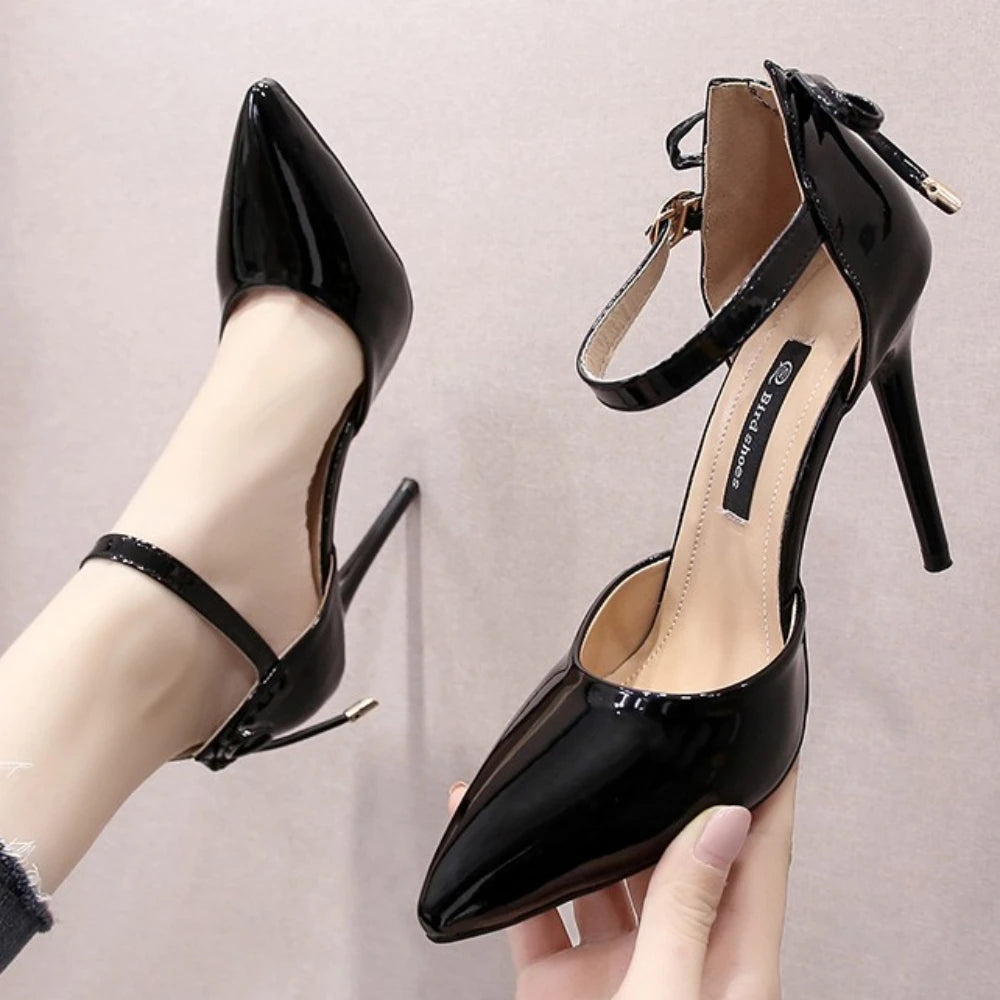 Pointed Toe Fashion  Black Wedding Nude Bridal Ladies High Heel