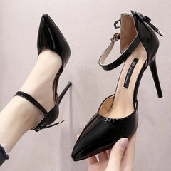 Pointed Toe Fashion  Black Wedding Nude Bridal Ladies High Heel