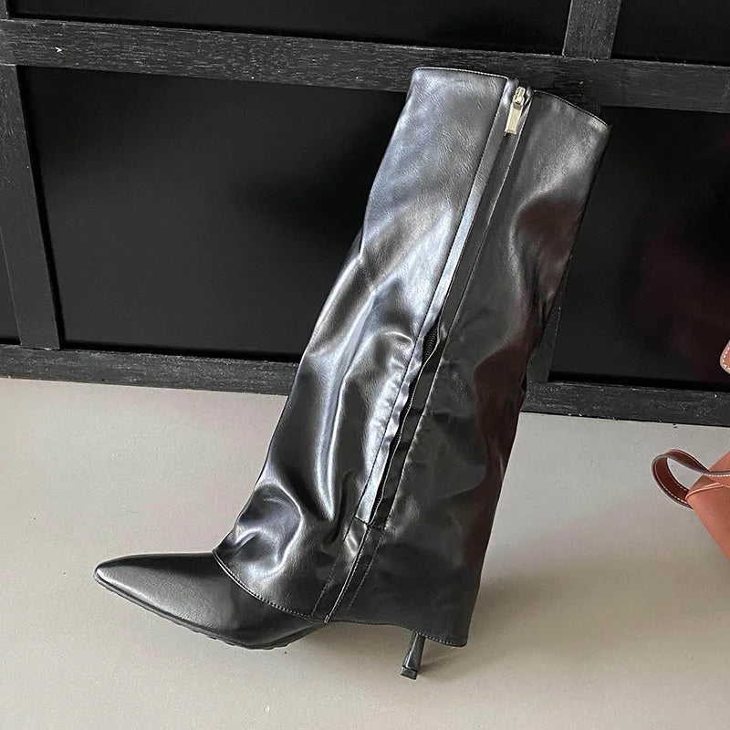 Warm Stylish Comfortable Chic Trendy Elegant Feminine Knee High Boots Secondary image