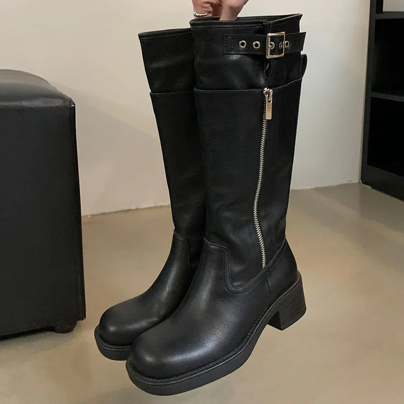 Stylish Elegant Unique Comfortable Designer Pointed Toe Knee High Boots